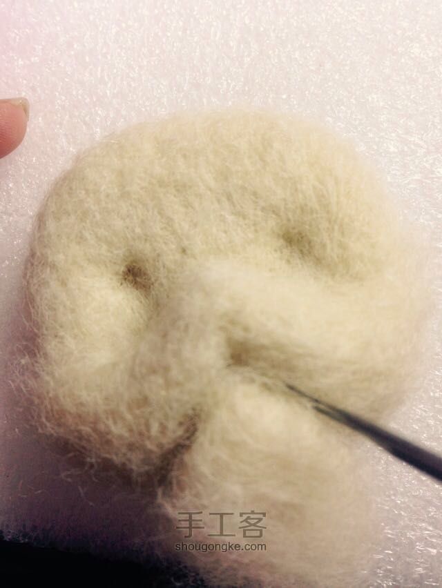 加菲猫羊毛毡 第6步
