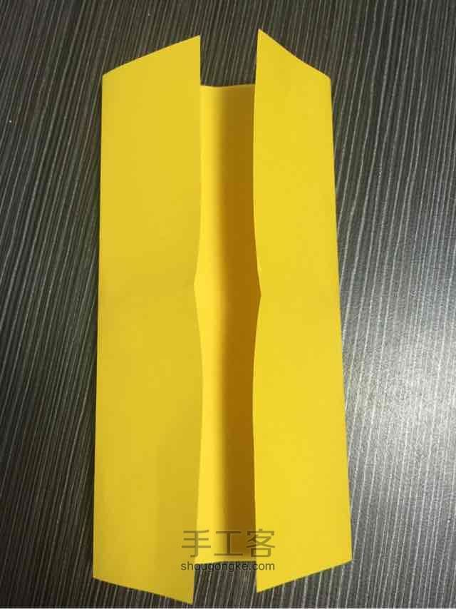滑滑梯折法 第2步