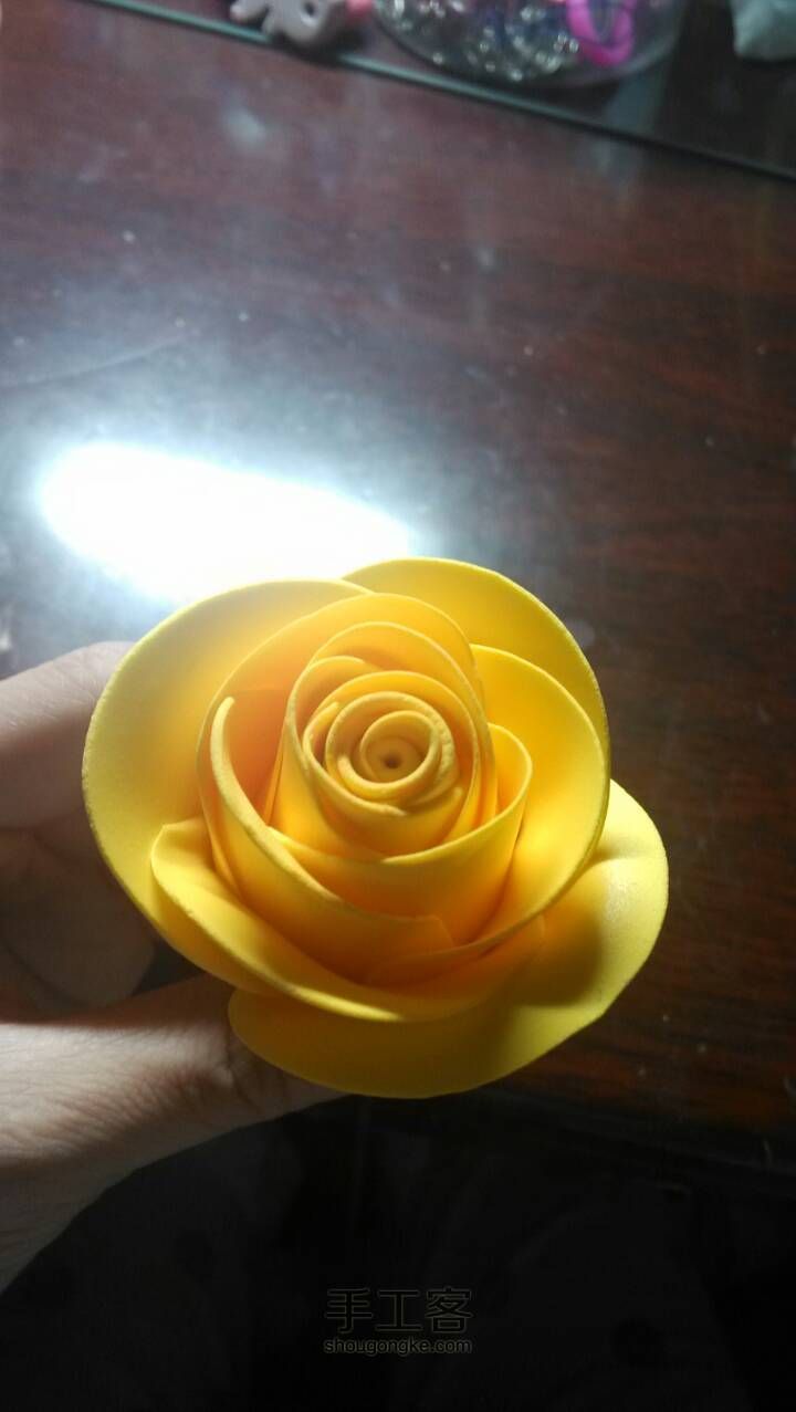 粘土玫瑰花束 第6步