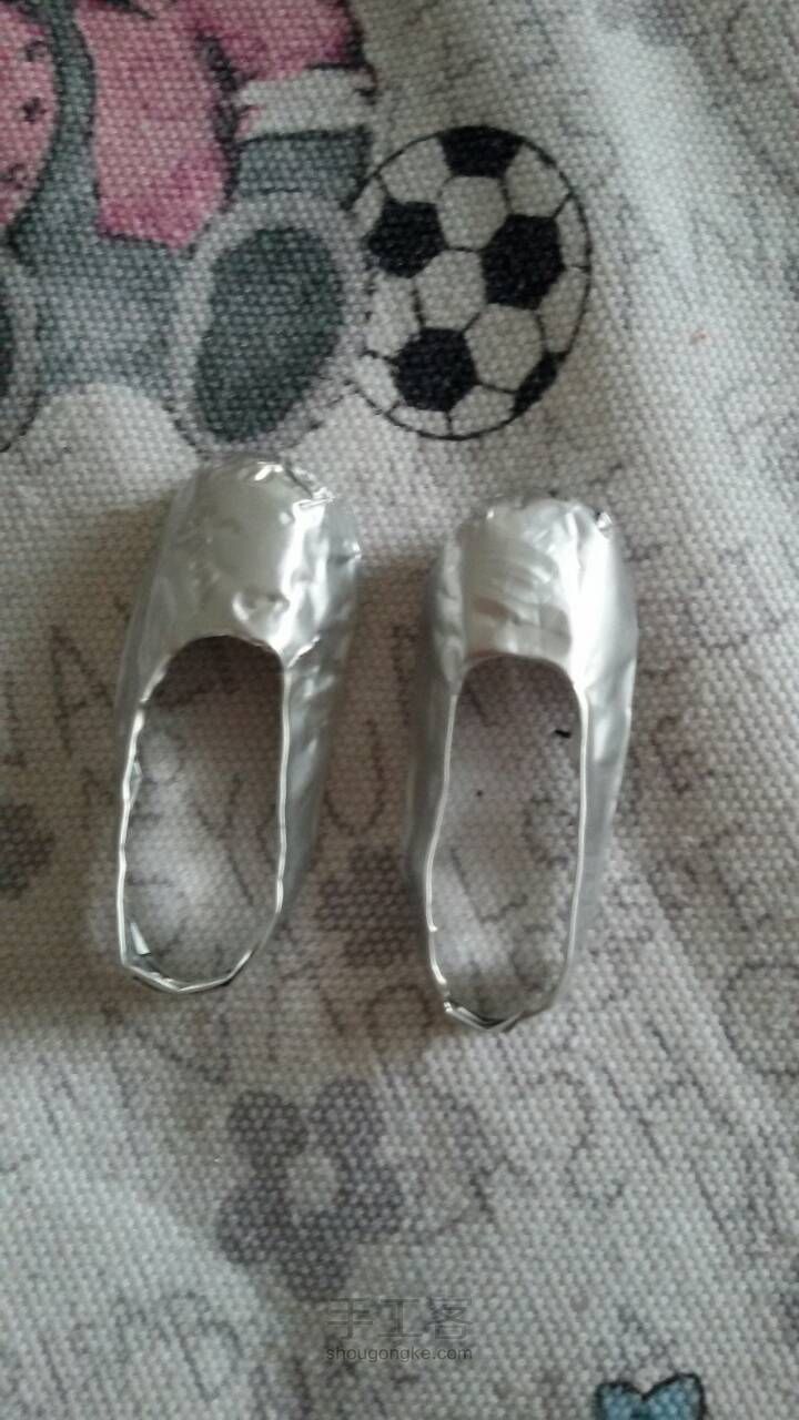 bjd1/3娃鞋，一双银色的鞋子 第7步