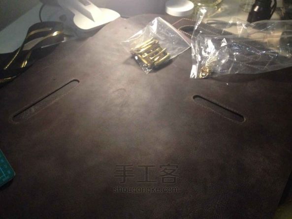 疯马皮 多功能 商务包 第9步