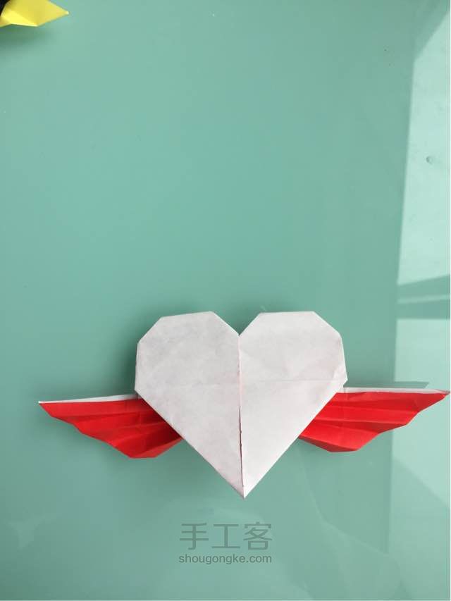 【小蝎折纸篇】一：爱心＋翅膀 第20步