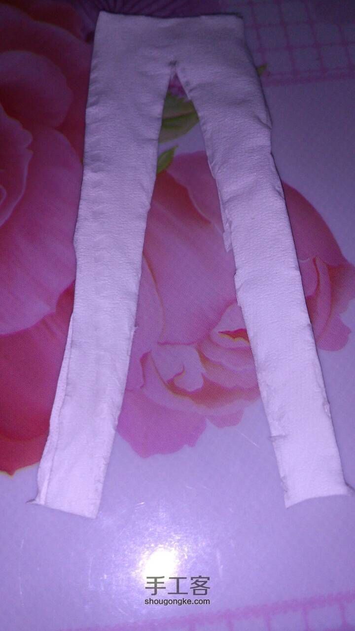 娃娃衣服(被带裤) 第3步