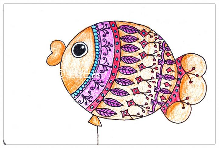 【原创插画】【兮美人气球鱼】之印第安小妞 第6步