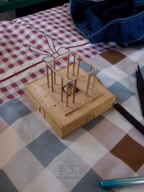 西安钟楼竹木模型制作（正式版 第75步