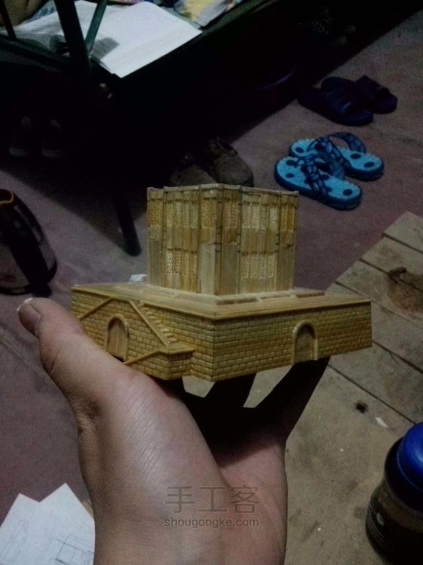 西安钟楼竹木模型制作（正式版 第86步