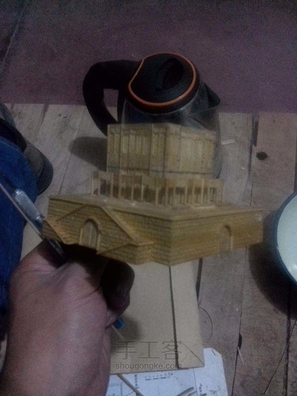 西安钟楼竹木模型制作（正式版 第89步