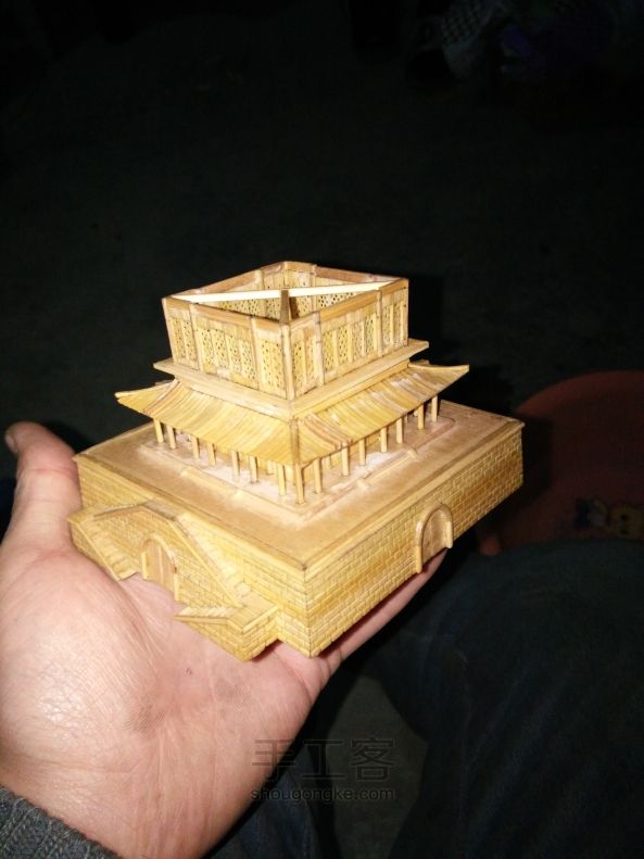西安钟楼竹木模型制作（正式版 第100步
