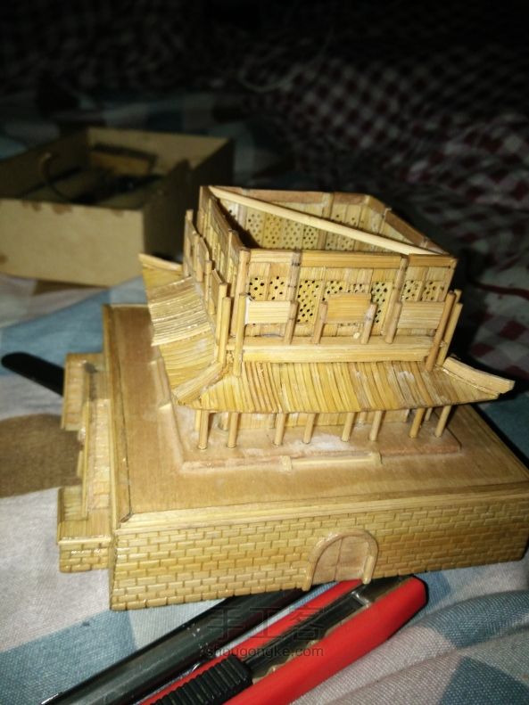 西安钟楼竹木模型制作（正式版 第106步