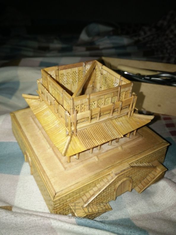 西安钟楼竹木模型制作（正式版 第108步