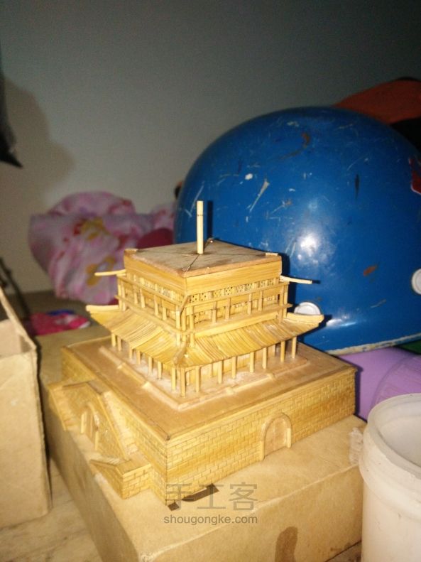 西安钟楼竹木模型制作（正式版 第112步