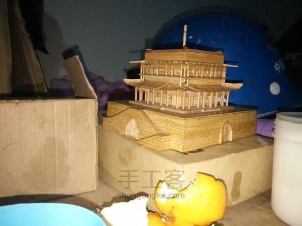 西安钟楼竹木模型制作（正式版 第113步