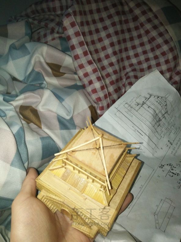 西安钟楼竹木模型制作（正式版 第116步