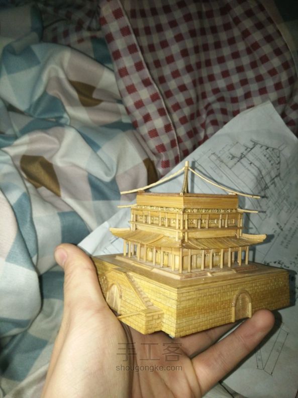 西安钟楼竹木模型制作（正式版 第114步