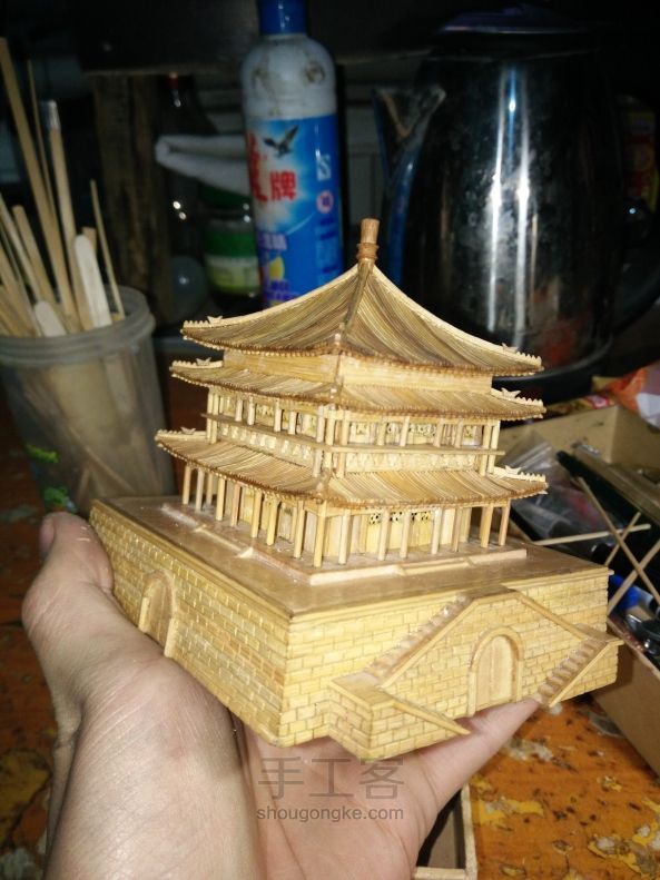 西安钟楼竹木模型制作（正式版 第139步