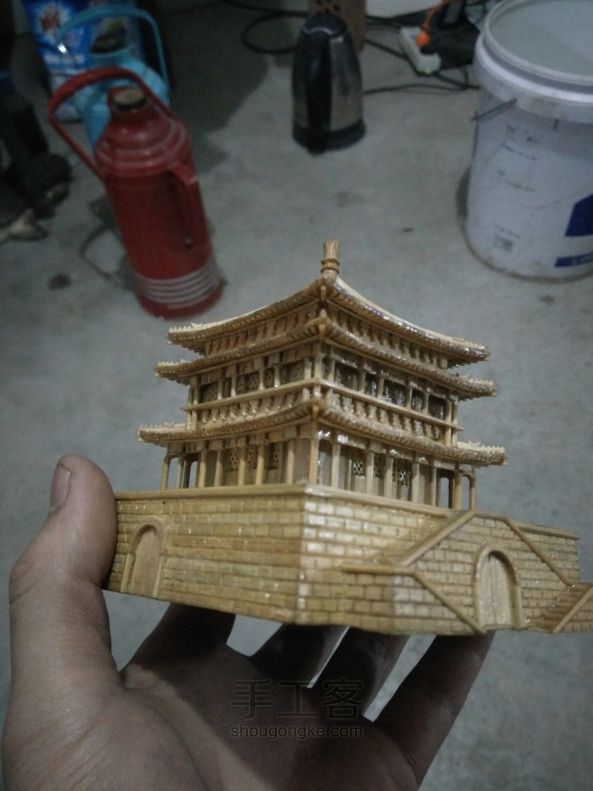 西安钟楼竹木模型制作（正式版 第149步