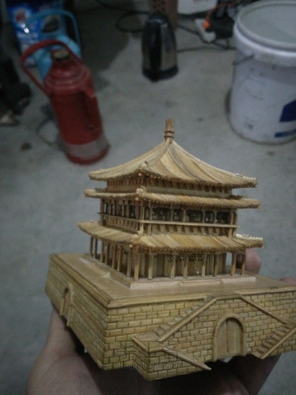 西安钟楼竹木模型制作（正式版 第147步