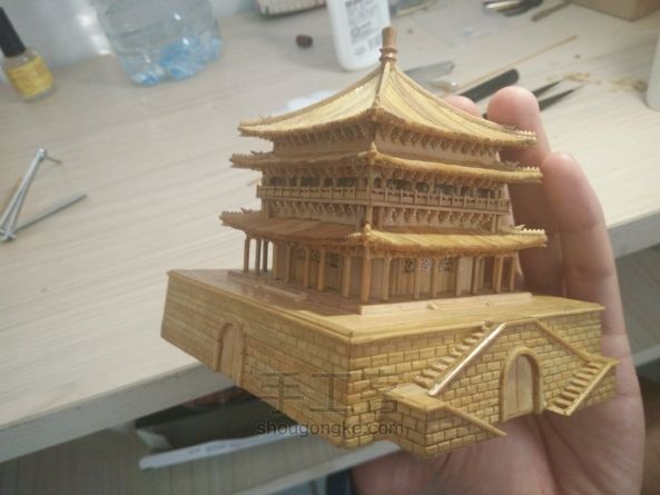西安钟楼竹木模型制作（正式版 第153步