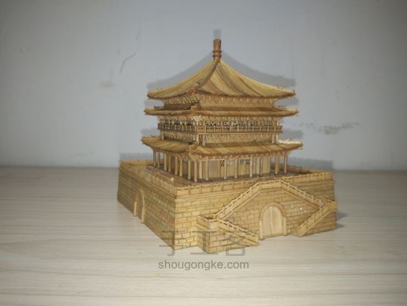 西安钟楼竹木模型制作（正式版 第157步