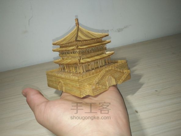 西安钟楼竹木模型制作（正式版 第158步