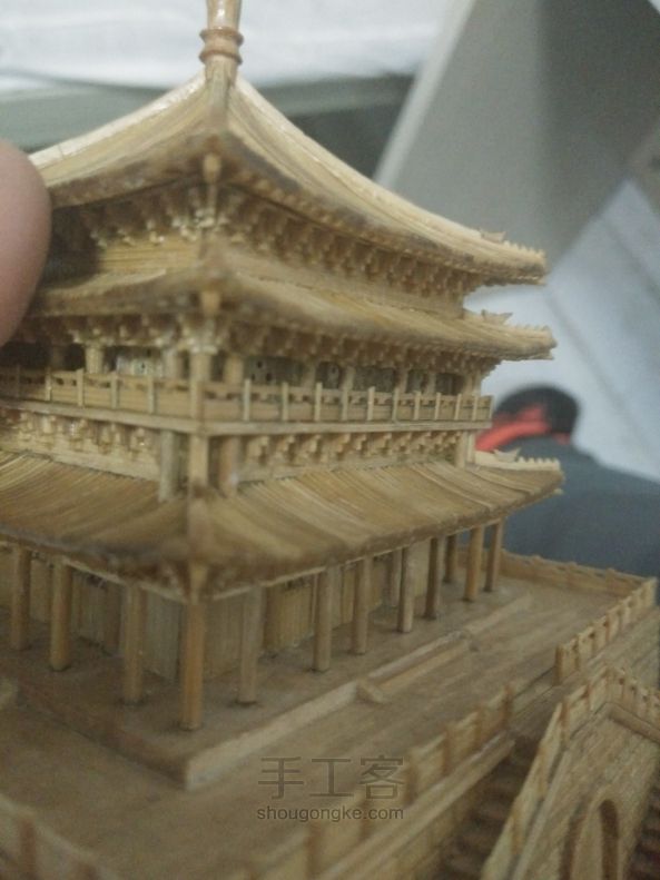 西安钟楼竹木模型制作（正式版 第160步