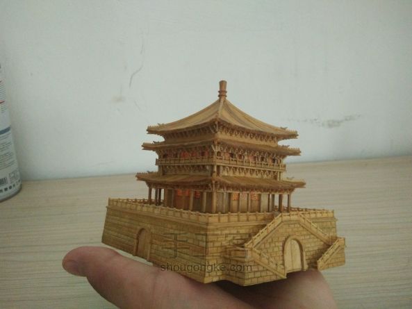 西安钟楼竹木模型制作（正式版 第161步