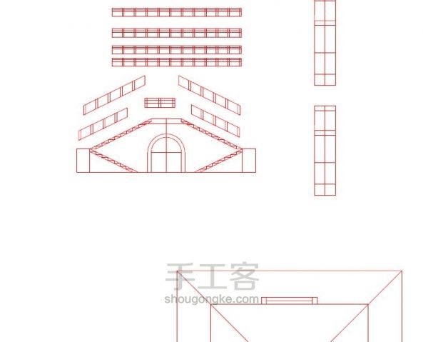 西安钟楼竹木模型制作（正式版 第8步