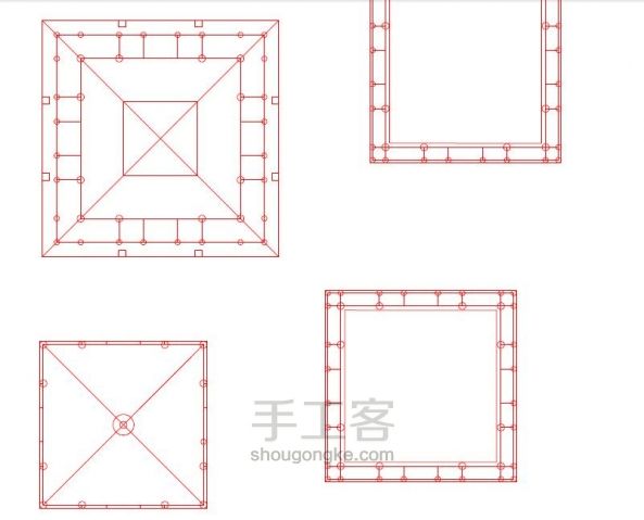 西安钟楼竹木模型制作（正式版 第11步