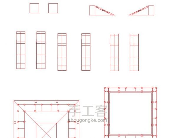 西安钟楼竹木模型制作（正式版 第10步