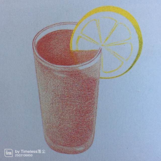粉色柠檬汽水画法 第4步