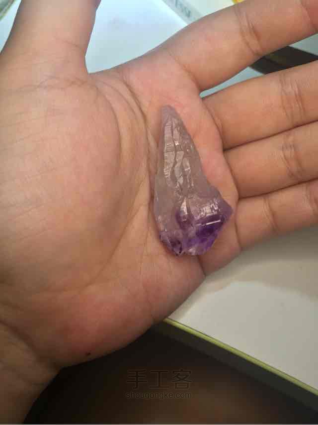 紫水晶芽颈链DIY 第2步
