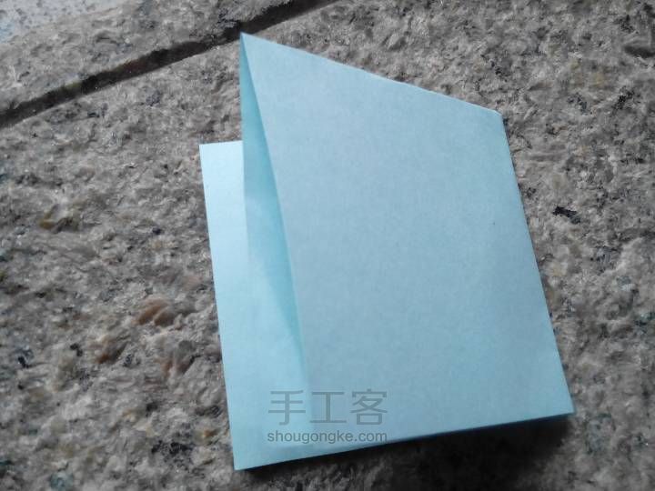 简单玫瑰花的折法 第2步
