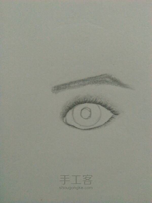 教你画一个帅气的眼睛 第10步