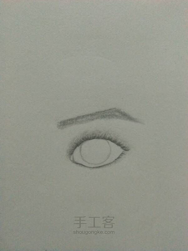 教你画一个帅气的眼睛 第9步