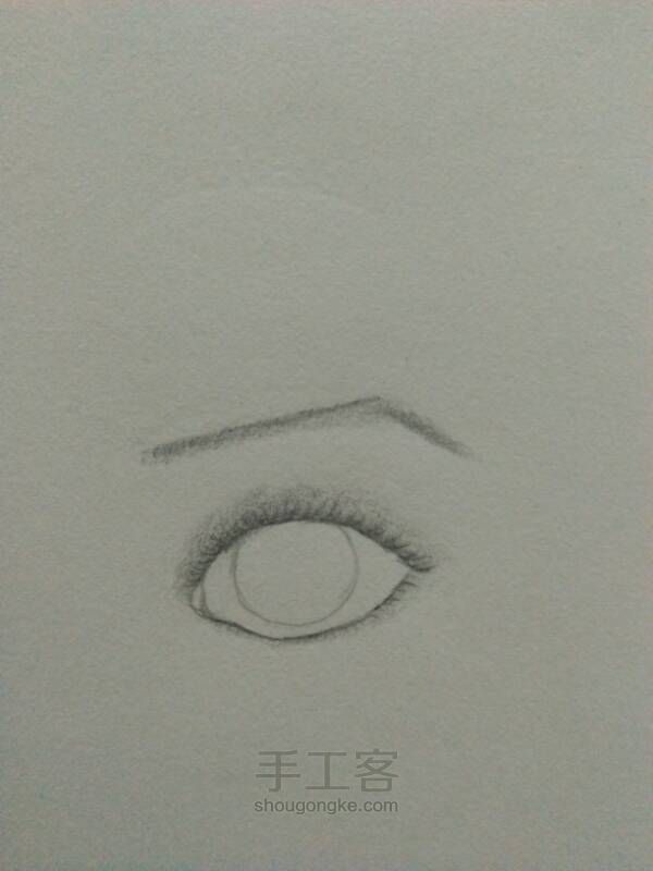 教你画一个帅气的眼睛 第8步