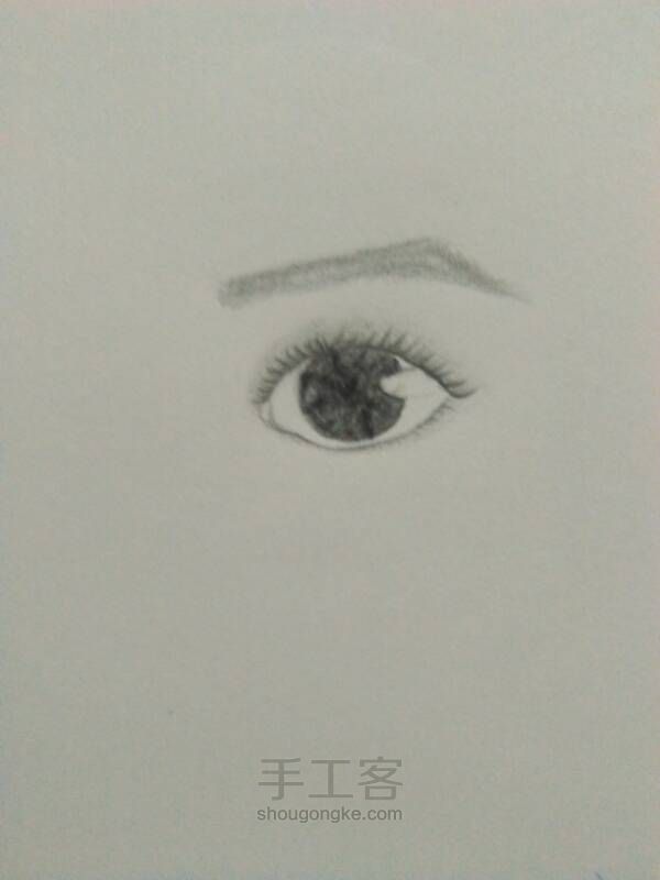 教你画一个帅气的眼睛 第12步
