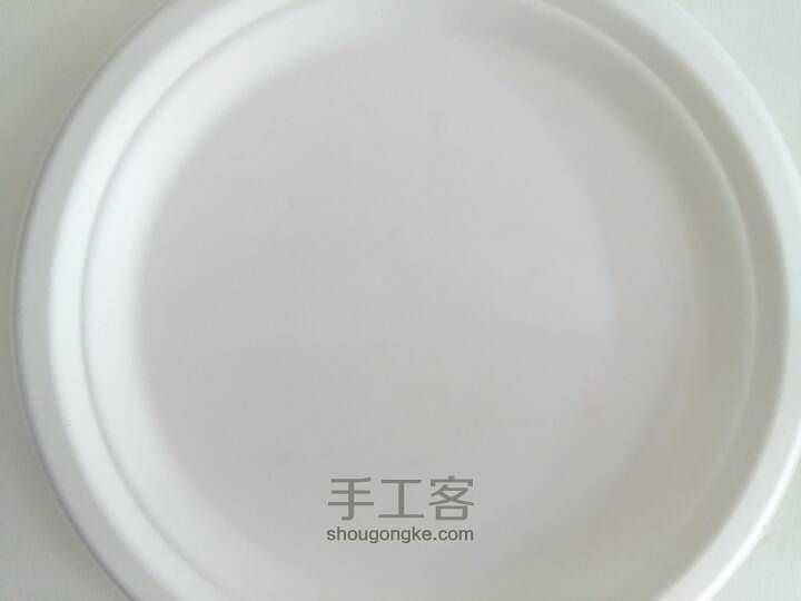 手绘纸盘-青花瓷 第1步