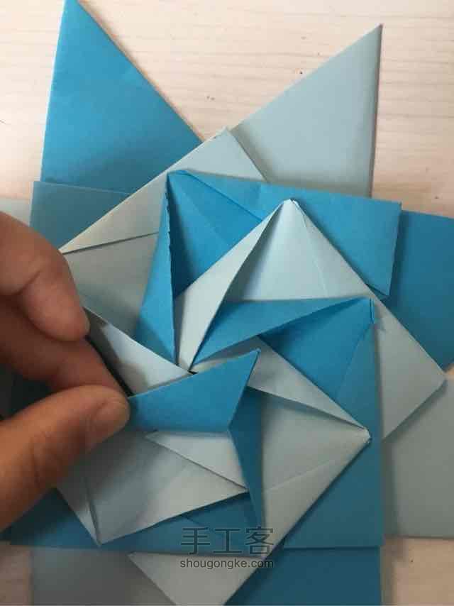编织折纸星🎏 第37步