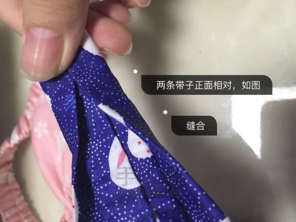 自制亲子DIY兔耳朵发带，快给你家小婊贝来一发~ 第7步