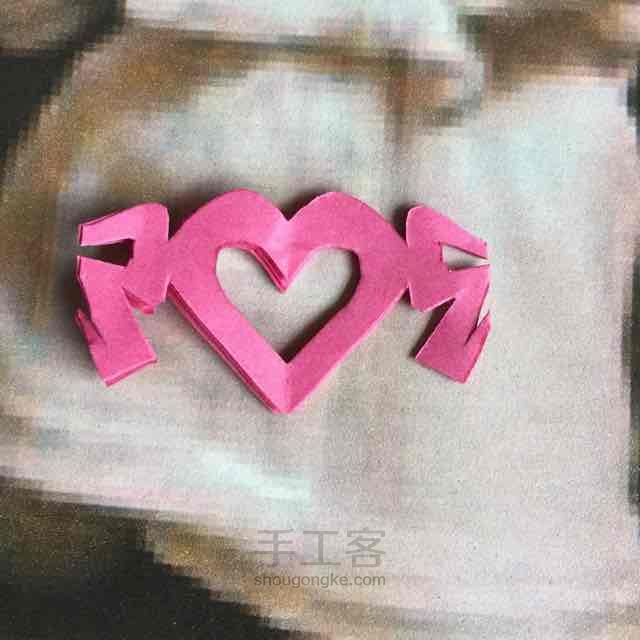 心形拉花剪纸 第7步