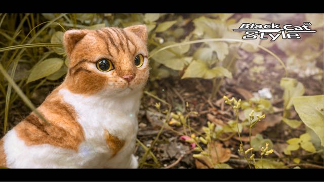 全身植毛羊毛毡猫咪 第45步