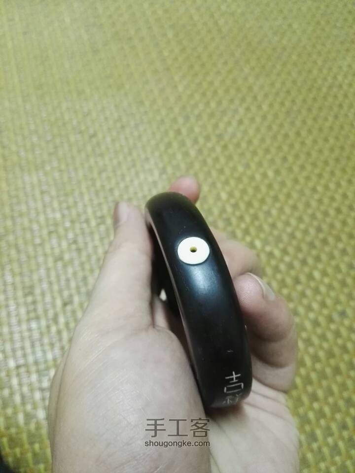 裂料变身！紫光檀畸形镯子 第15步