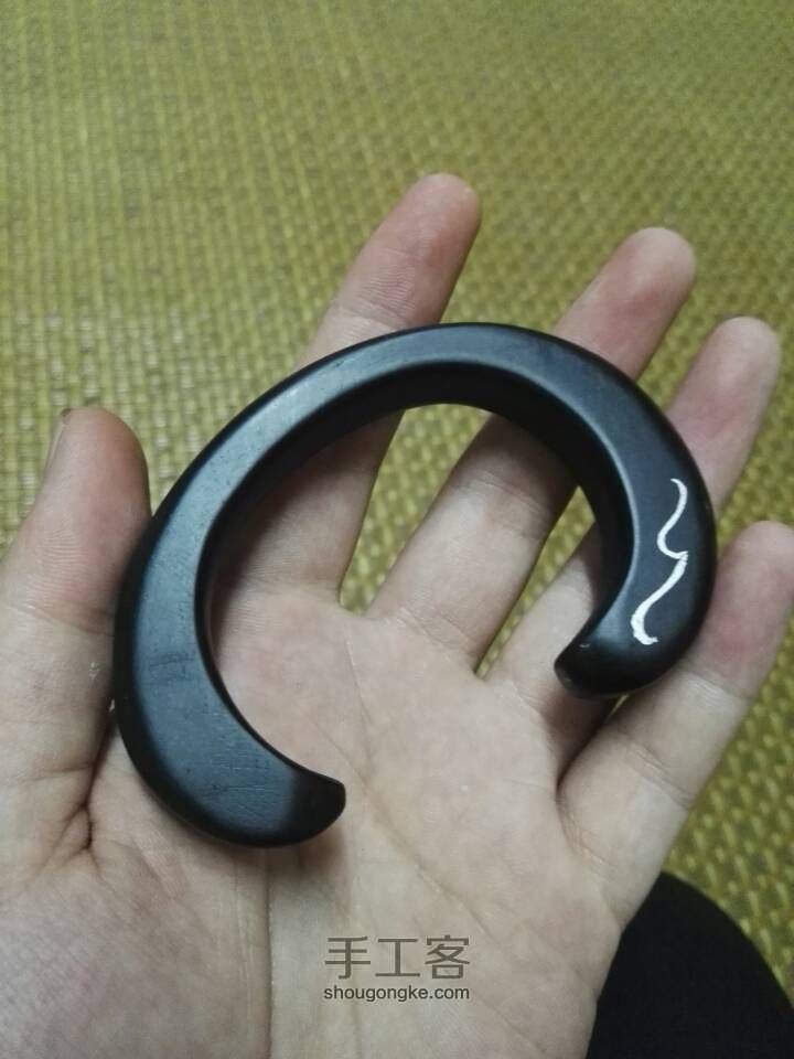 裂料变身！紫光檀畸形镯子 第13步