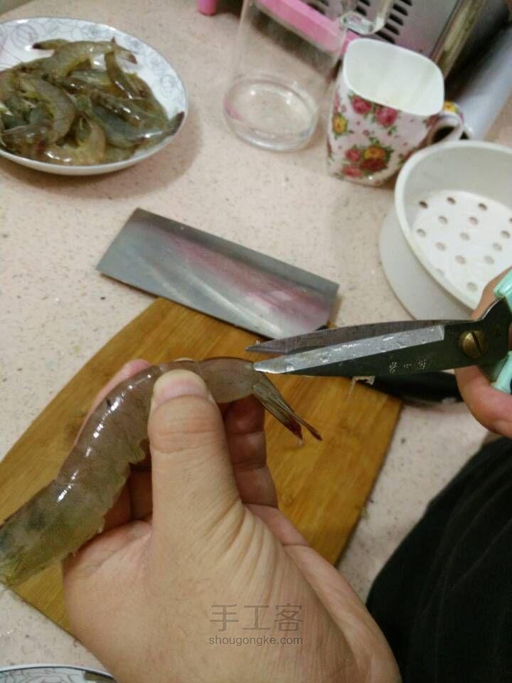 蒜蓉大虾 第3步