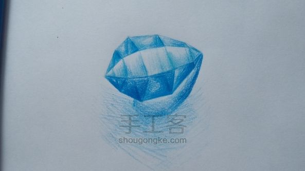 蓝水晶绘画教程 第7步