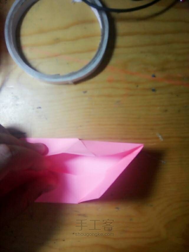 【子皿】三角包【童年折纸】 第9步