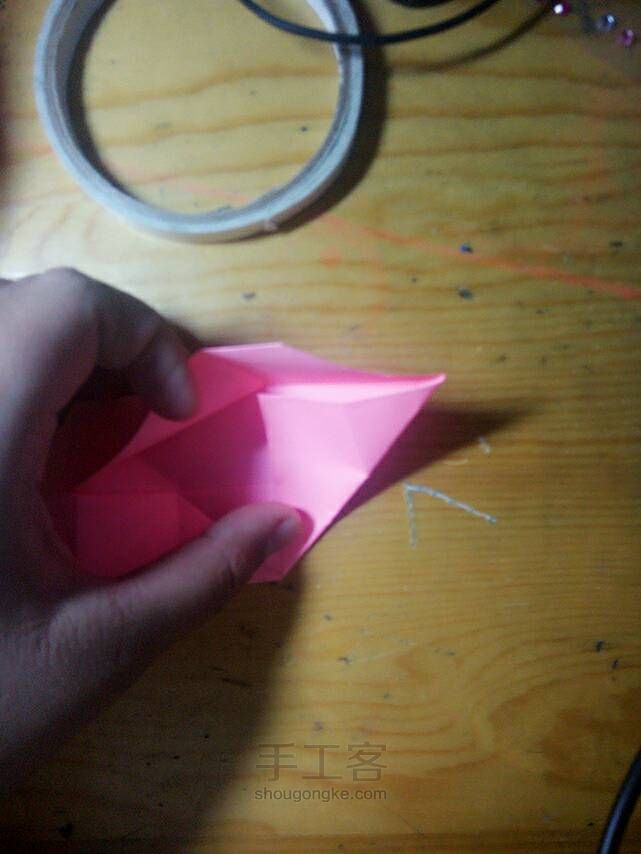 【子皿】三角包【童年折纸】 第10步