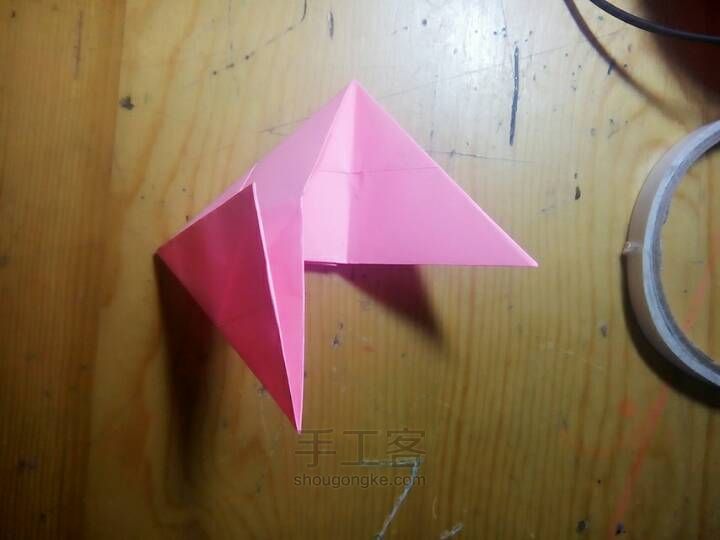【子皿】三角包【童年折纸】 第14步