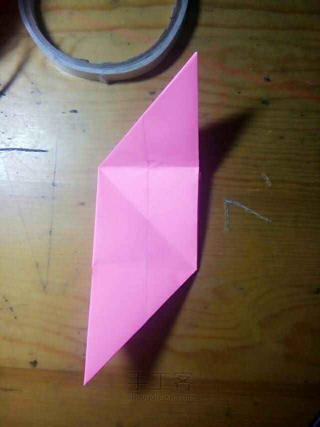 【子皿】三角包【童年折纸】 第12步