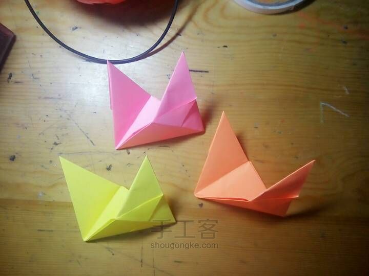 【子皿】三角包【童年折纸】 第15步